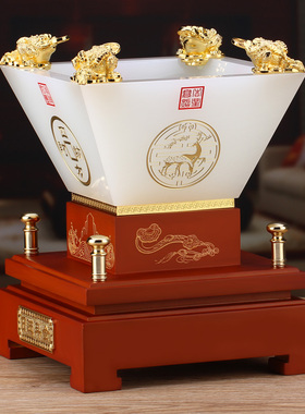 琉璃招财玄关开业装饰品乔迁礼物