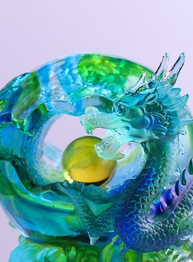 琉璃祝福新中式客厅酒柜