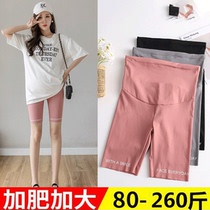 Large Code Pregnant Woman Pants Summer 50% Pants Nude Sensation Ice Silk Printed Spanked Underpants Wear Loose 200 Catty Safety Pants