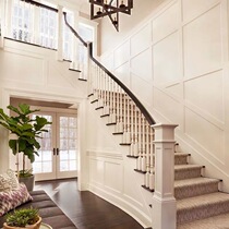 Vetley Solid Wood Interior Stairs Custom column Full house Custom Villa Duplex Revolving Loft Attic store Warranty
