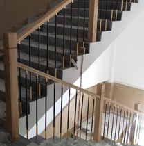 Show Step Staircase Strides Human Face Sub Wood Villa Leaping Stairs Customized Stairs High-end Stairs Customised