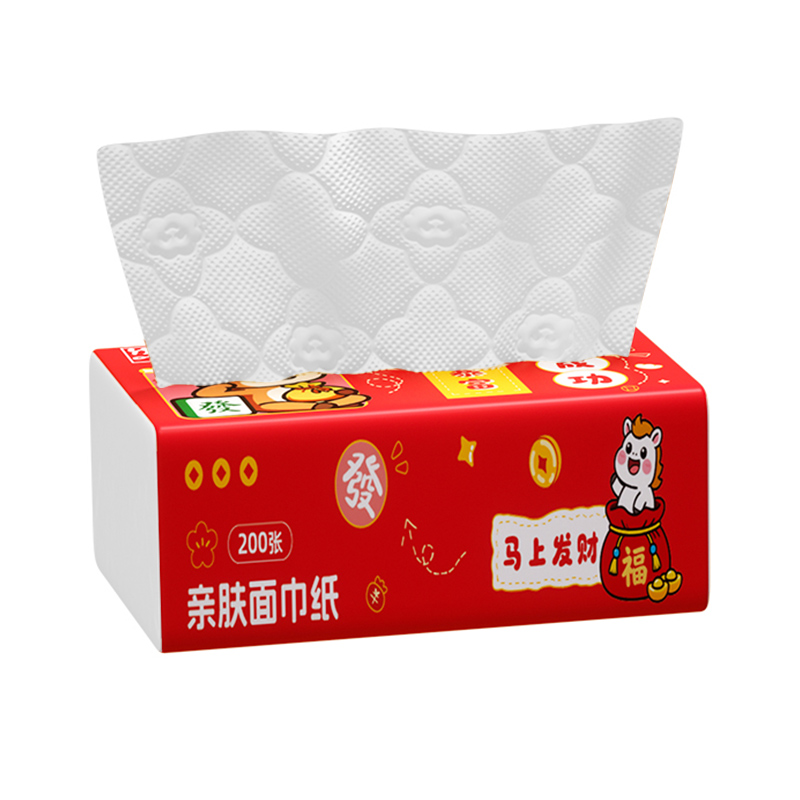 马上成功抽纸白色五层加厚家用大包压花绵韧面巾纸整箱装餐巾纸抽