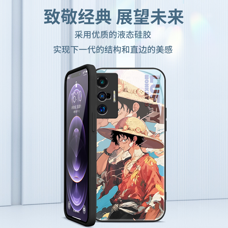 索隆手机壳vivox90海贼王s17新款s16s15s12潮牌iqoo11动漫neo5路飞opporeno10个性reno9/8/7男款6玻璃5pro套 - 图1