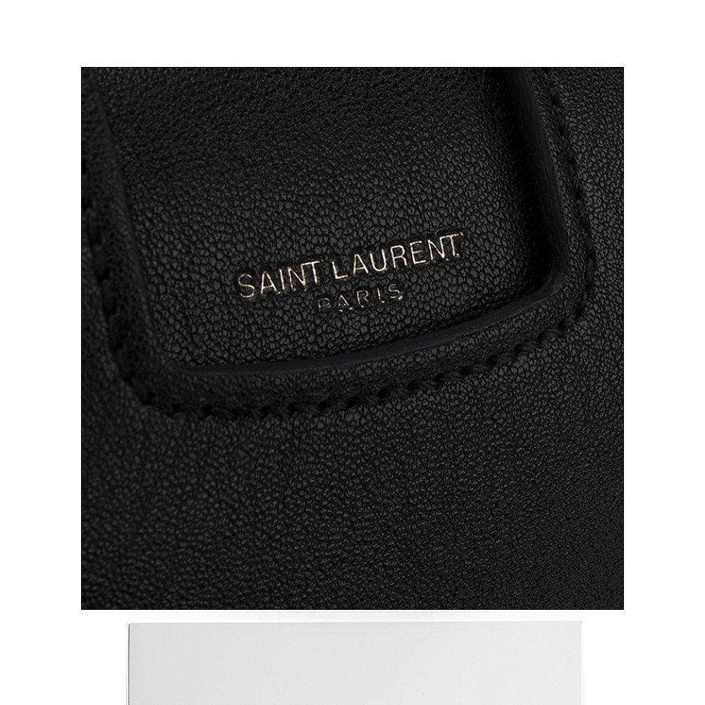 香港直邮圣罗兰黑色皮质女包 天猫国际香港直购女士包袋