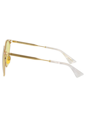 GUCCI 女士眼镜 GG1375SA002 AW2025 黄色古驰太阳镜