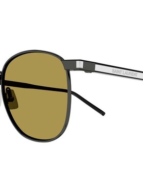 SAINT LAURENT 男士眼镜 SL747009 CO 绿色 徽标太阳镜