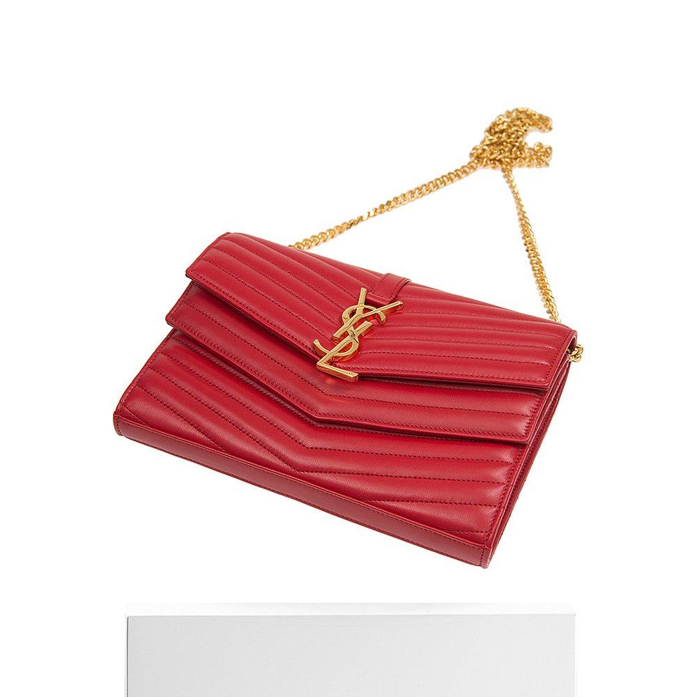 香港直邮圣罗兰女士经典logo链条包 天猫国际香港直购女士包袋