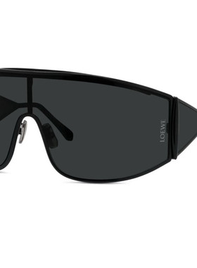 LOEWE 男士眼镜 LW40202U01A AW2026 黑色 面罩设计太阳镜