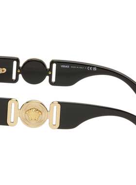 versace 范思哲 女士 黑色 Medusa Biggie Maxi 太阳镜 0VE4478U8