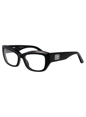 BALENCIAGA 女士眼镜 BB0399O001 SS2026 黑色 全框平光镜