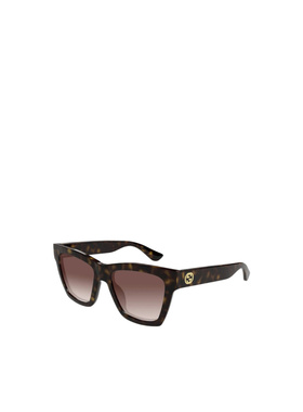 1h可退 GUCCI 女士眼镜 GG1714S002HAV AW2024 黑色 全框太阳镜