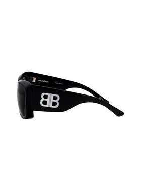 BALENCIAGA 女士太阳镜 BB0443S002 AW2025 黑色 Sunglasses