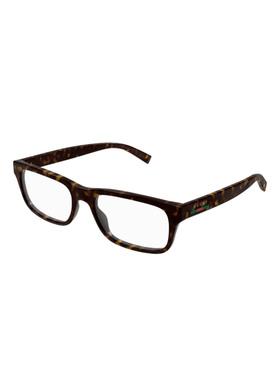 GUCCI 男士眼镜 GG1858O002 SS2025 深棕色 全框平光镜古驰