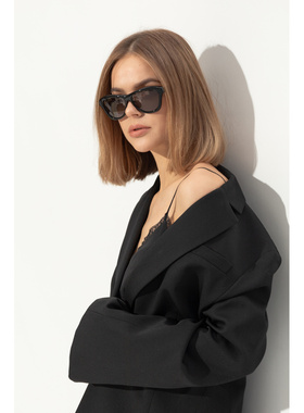 1h可退 JACQUEMUS 女士太阳镜 JAC590C1SUN CO 黑色 Sunglasses