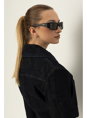 JACQUEMUS 男士太阳镜 JAC1320C1SUN AW2025 灰色 全框太阳镜配饰