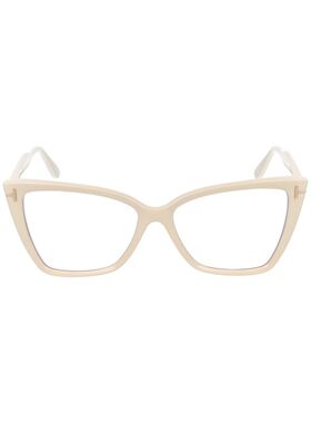 TOM FORD 女士太阳镜 FT5844B025 SS2025 白色 FT5844-B
