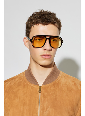 TOM FORD 女士太阳镜 FT088406001E CO 黑色 Sunglasses