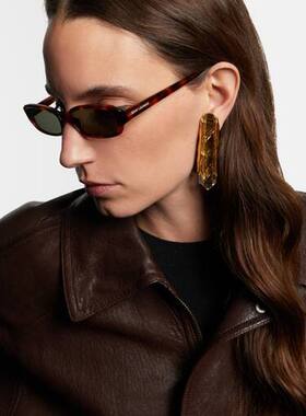 Saint Laurent 圣罗兰 女士 SL 872 Erin 矩形太阳眼镜