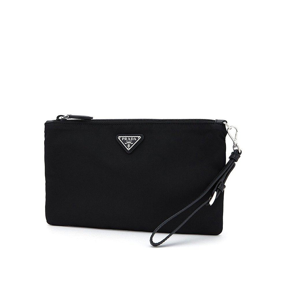 香港直邮prada男士黑色尼龙手拿包 天猫国际香港直购男士包袋