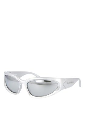 BALENCIAGA 男士太阳镜 BB0157S004 SS2025 BB0157S巴黎世家 银色
