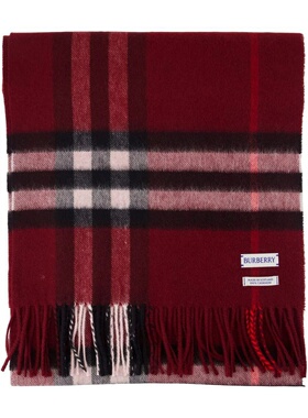 香港直邮BURBERRY 女士围巾 8112639 AW2025 红色【付后1h可退】