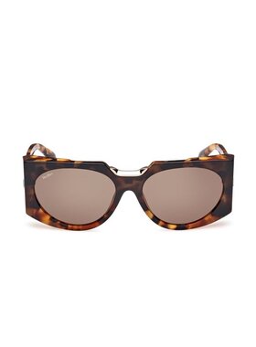 1h可退 MAX MARA 女士眼镜 MM012356J CO 棕色 全框太阳镜配饰