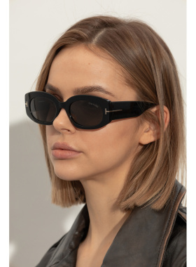 1h可退 TOM FORD 女士太阳镜 FT118705201A CO 黑色