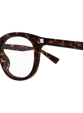 SAINT LAURENT 男士眼镜 SL813002 SS2025 深棕色 矩形镜架