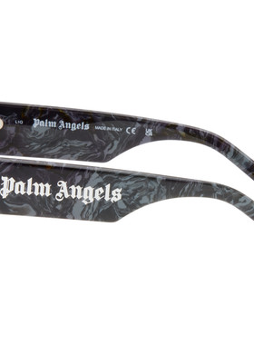Palm Angels 棕榈天使 男士 灰色 Palm 太阳镜 PA10211075531075S