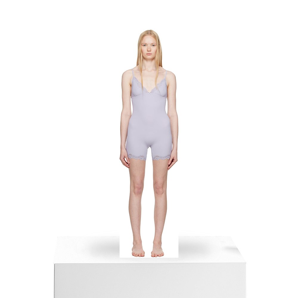 1h可退 潮奢 SKIMS 女士 紫色 Fits Everybody Lace Triangle 连 - 图3