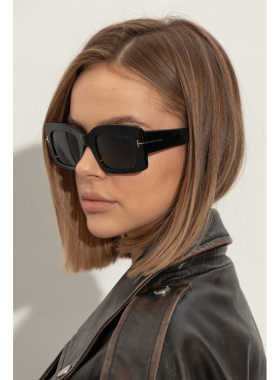 1h可退 TOM FORD 女士太阳镜 FT118805001A CO 黑色