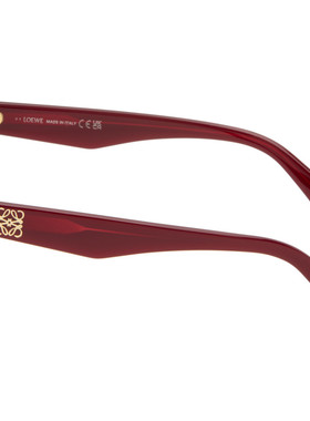 LOEWE 罗意威 女士 红色 Anagram 眼镜 LW50114I50066SHINY