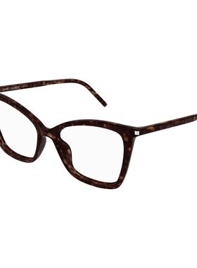 SAINT LAURENT 女士眼镜 SL386016 CO 黑色 徽标平光镜
