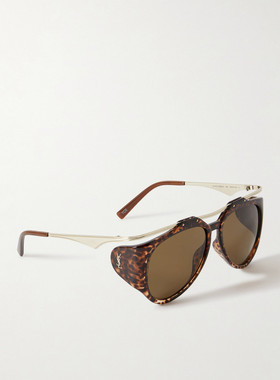 1h可退 潮奢 Saint Laurent 圣罗兰 女士 金色 & 棕色 SL M137 Am