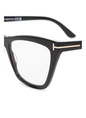 TOM FORD 女士眼镜 FT5971B001 SS2026 黑色 徽标平光镜