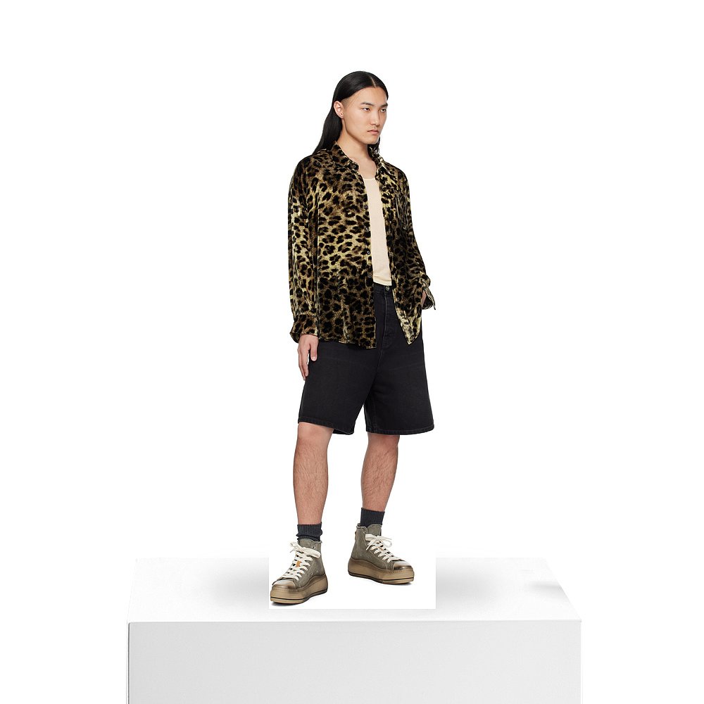 1h可退 潮奢 R13 男士 卡其色 Kurt 高帮运动鞋 R13MS5029S183Z - 图3