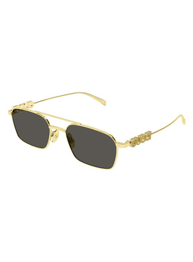 GUCCI 女士太阳镜 GG1804S001 SS2025 黑色 矩形太阳镜古驰