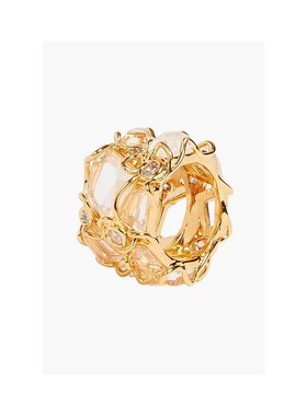 1h可退 潮奢 ZIMMERMANN 女士 quartz 镀金水晶戒指 4996F23GOLDT