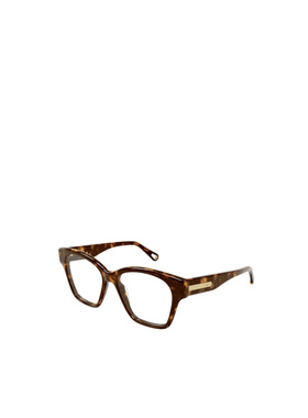 CHLOÉ 女士眼镜 CH0122O002AV SS2023 棕色 徽标平光镜