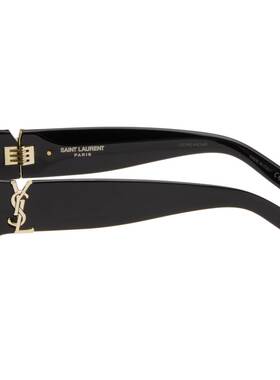 Saint Laurent 圣罗兰 男士 黑色 SL M152 太阳镜 SLM152F001BLAC