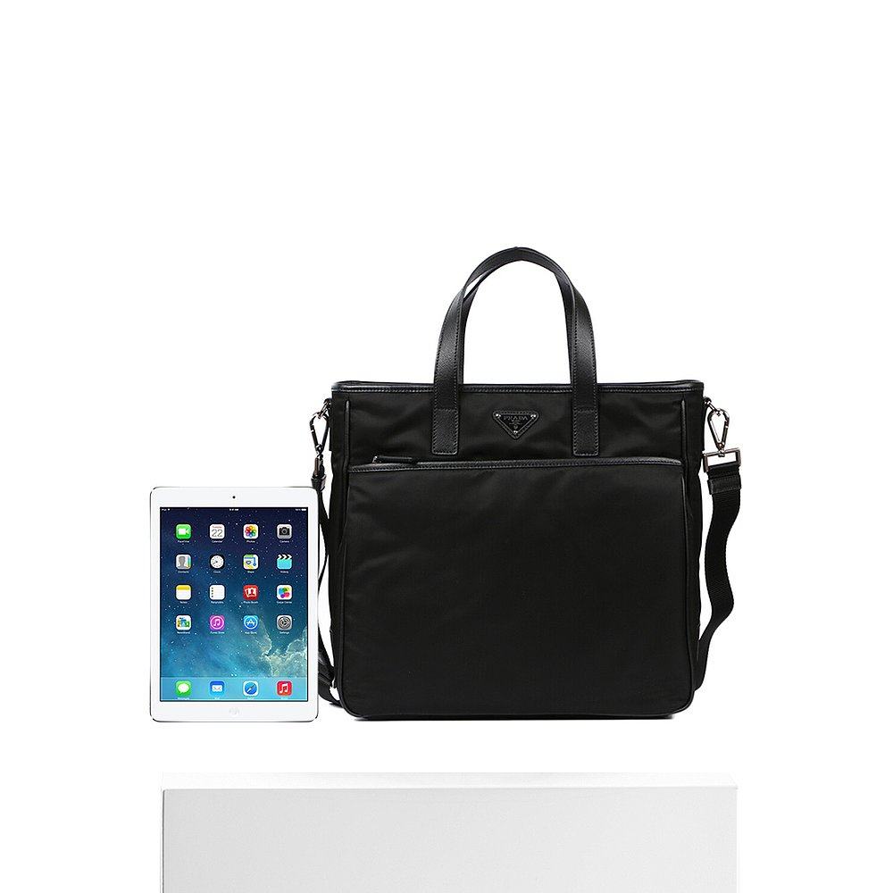 香港直邮prada尼龙黑色男士手提包 天猫国际香港直购男士包袋