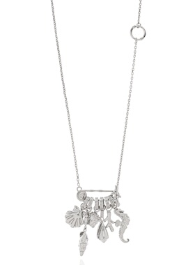 VERSACE 女士项链 10202571A006203J030 SS2025 银色吊坠
