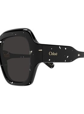 CHLOÉ 女士太阳镜 CH0154S012 SS2025 黑色 全框太阳镜