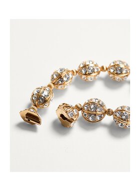 VALENTINO 女士手链手镯 WJ0AN7YCW9MN AW2025 金色 徽标手链