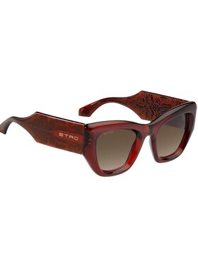 1h可退 ETRO 女士太阳镜 ETRO0017S2LFHA CO 酒红色配饰
