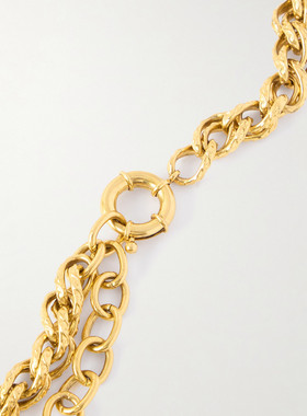 1h可退 潮奢 Saint Laurent 圣罗兰 女士 Rope 链环项链 843407Y1