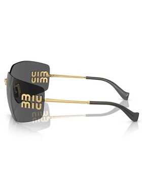 MIU MIU缪缪侧面Logo遮阳不规则形女款太阳眼镜MU54YS