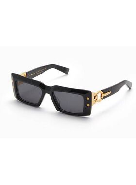 1h可退 BALMAIN 男士太阳镜 BPS145ABLKGLD SS2025 黑色