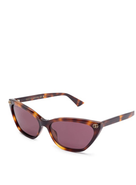 1h可退 GUCCI 女士眼镜 819563J07402350 SS2025 粉红色 全框太阳