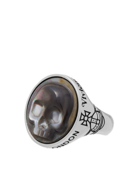 VIVIENNE WESTWOOD 男士戒指 6402001M01P754ANTIQUEPLATINUMGREY